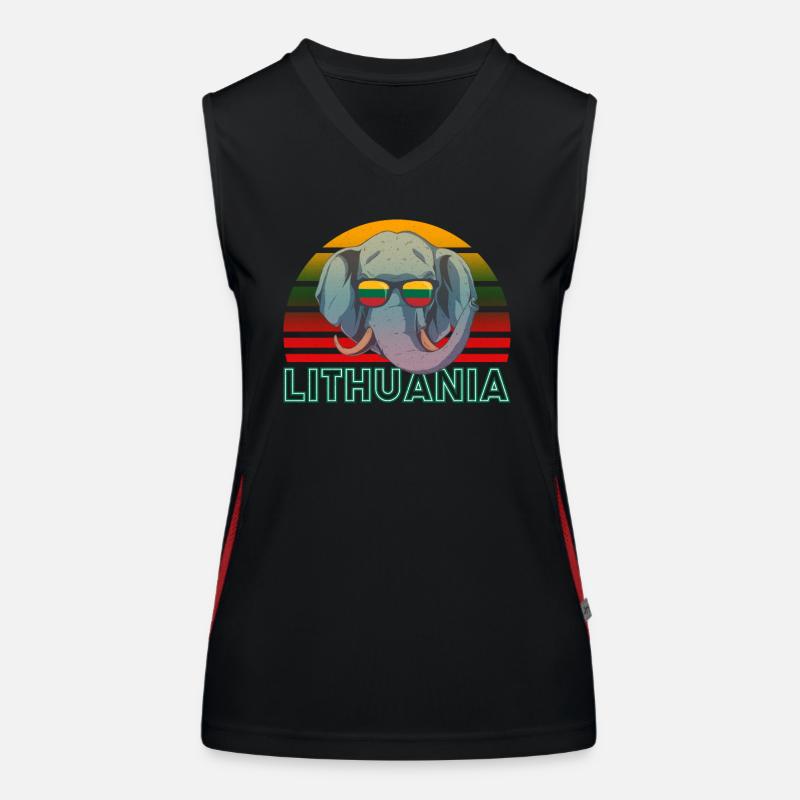 Lithuania Women's Functional Contrast Tank Top