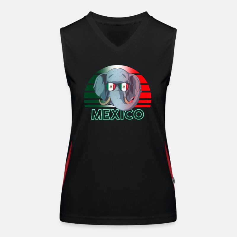 Mexiko Funktionelles Kontrast-Tank Top für Frauen