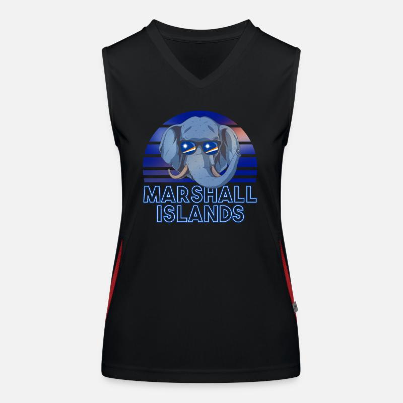 Marshall Islands Women's Functional Contrast Tank Top