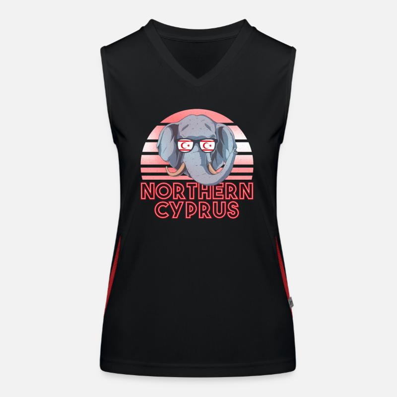 Nordzypern Funktionelles Kontrast-Tank Top für Frauen
