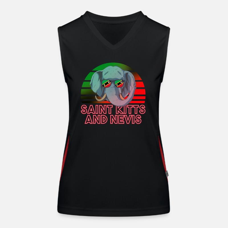 St. Kitts und Nevis Funktionelles Kontrast-Tank Top für Frauen