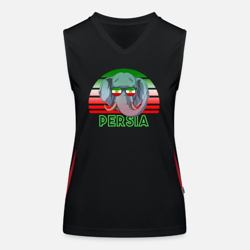 Persien Funktionelles Kontrast-Tank Top für Frauen