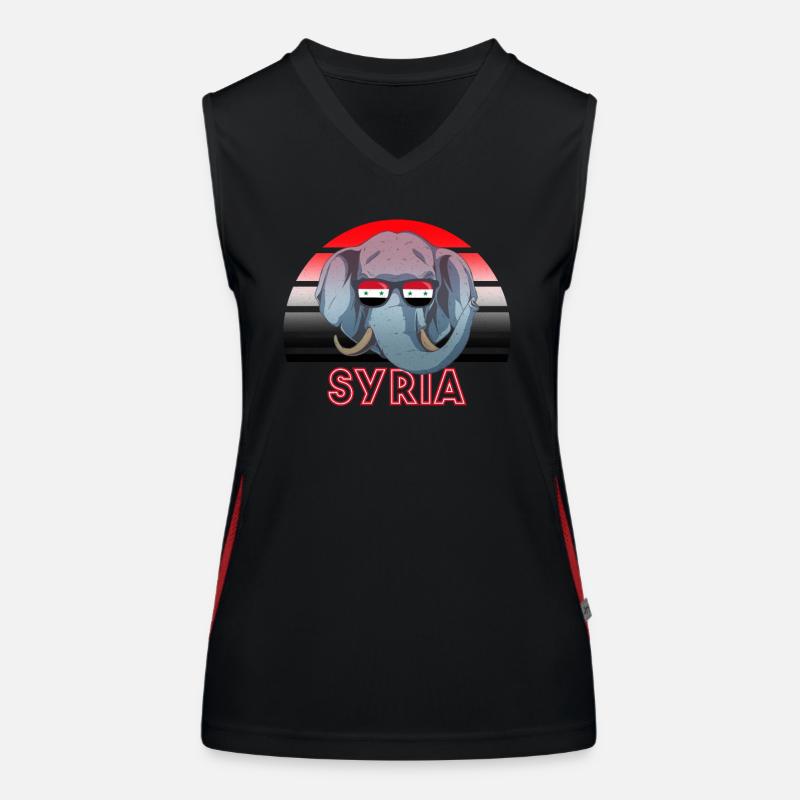 Syrien Funktionelles Kontrast-Tank Top für Frauen