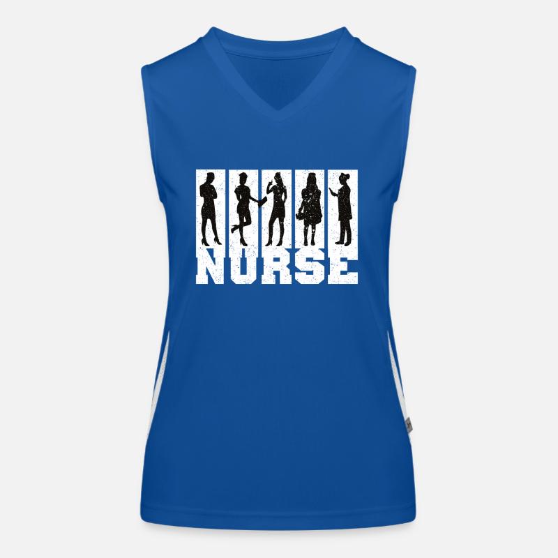 Nurse Krankenschwester Spruch Statement Beruf Funktionelles Kontrast-Tank Top für Frauen
