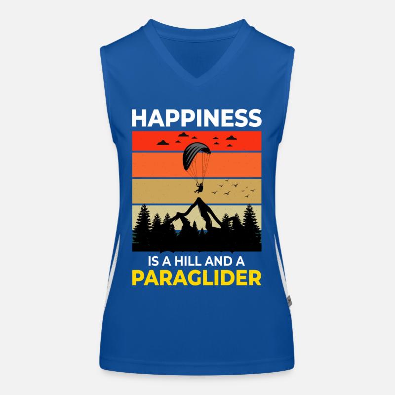 Gleitschirmpilot Gleitschirm Abenteuer Outdoor Funktionelles Kontrast-Tank Top für Frauen
