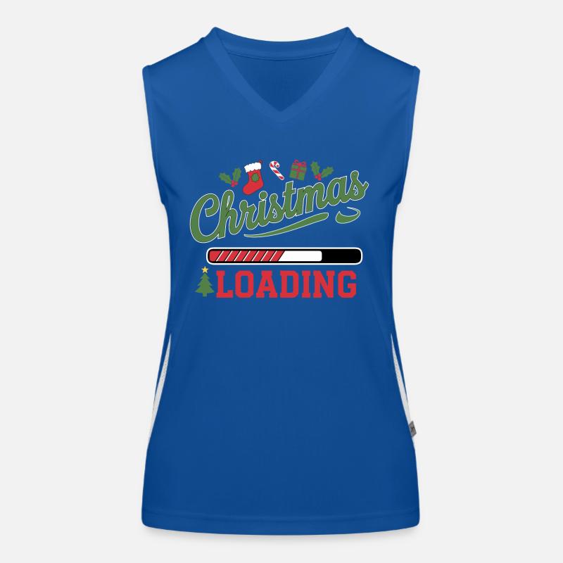 Christmas Loading Loading Bar Christmas Women's Functional Contrast Tank Top