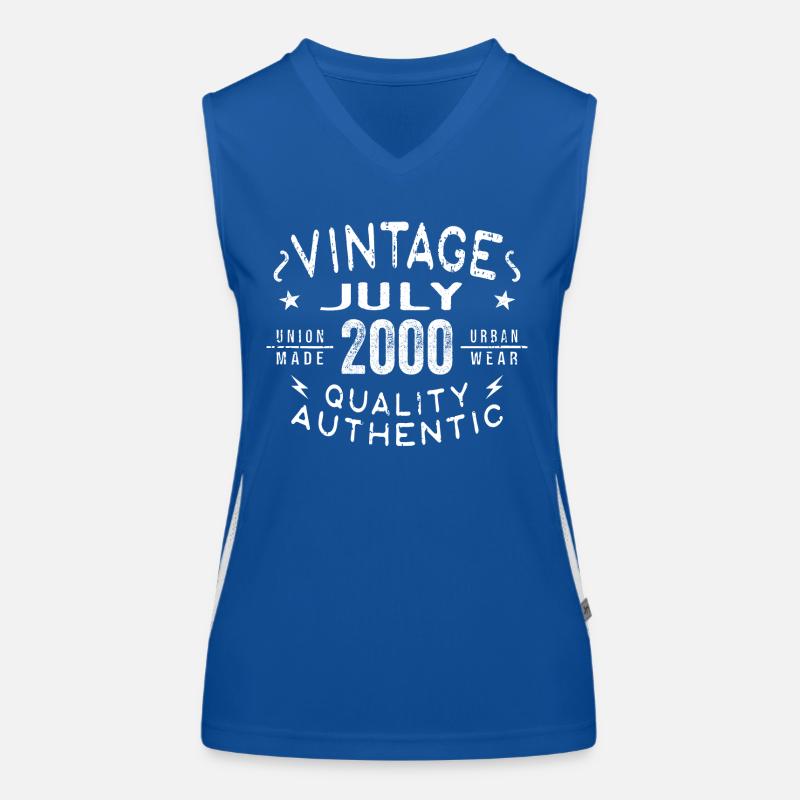July 2000 Geburtstag im 2000 Geburtstagsgeschenk Funktionelles Kontrast-Tank Top für Frauen