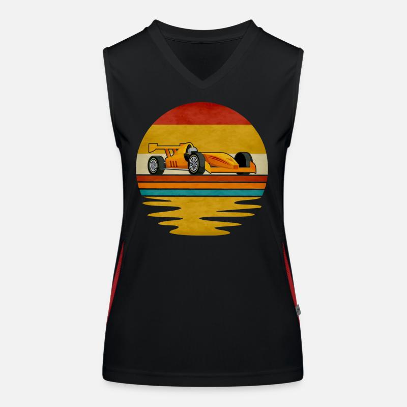Formula Racing Retro Graphic Women's Functional Contrast Tank Top