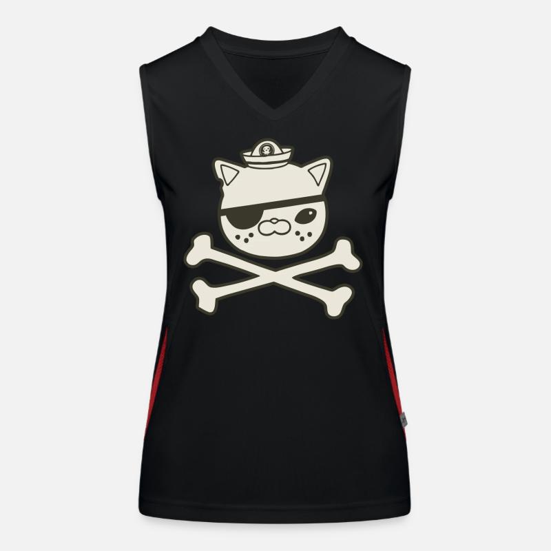 Pirate Funny Graphique Débardeur respirant contrasté Femme