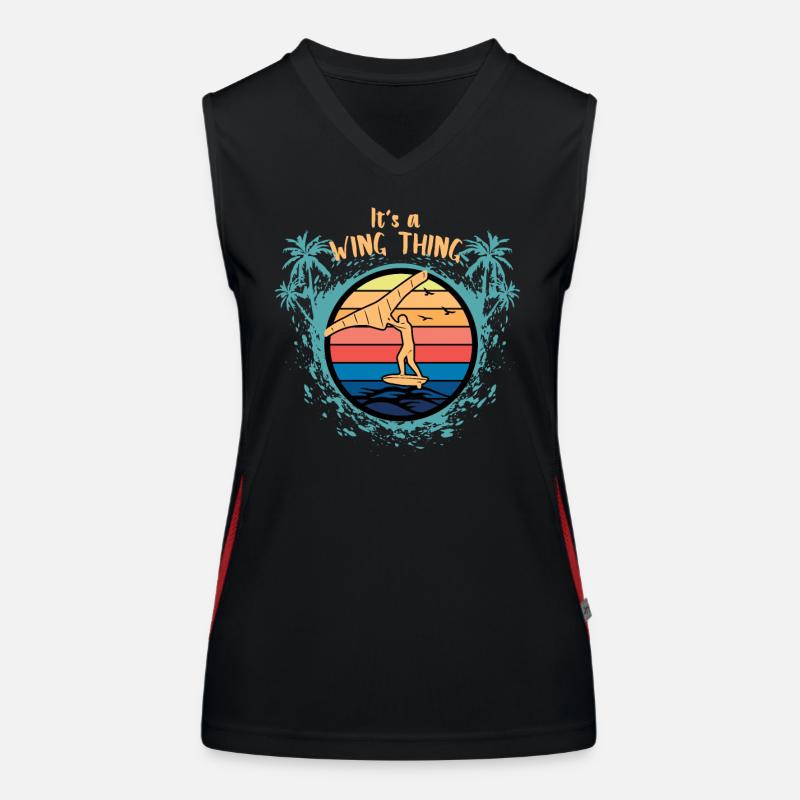 It s a Wing Thing Hydrofoil Wingfoil Wingfoiling Women's Functional Contrast Tank Top