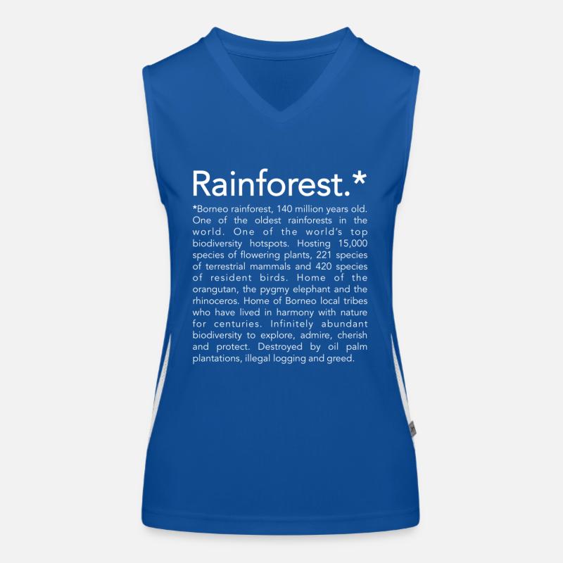 Rainforest borneo Débardeur respirant contrasté Femme