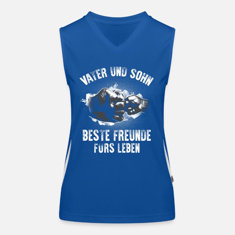 Vater Sohn Freunde Funktionelles Kontrast-Tank Top für Frauen