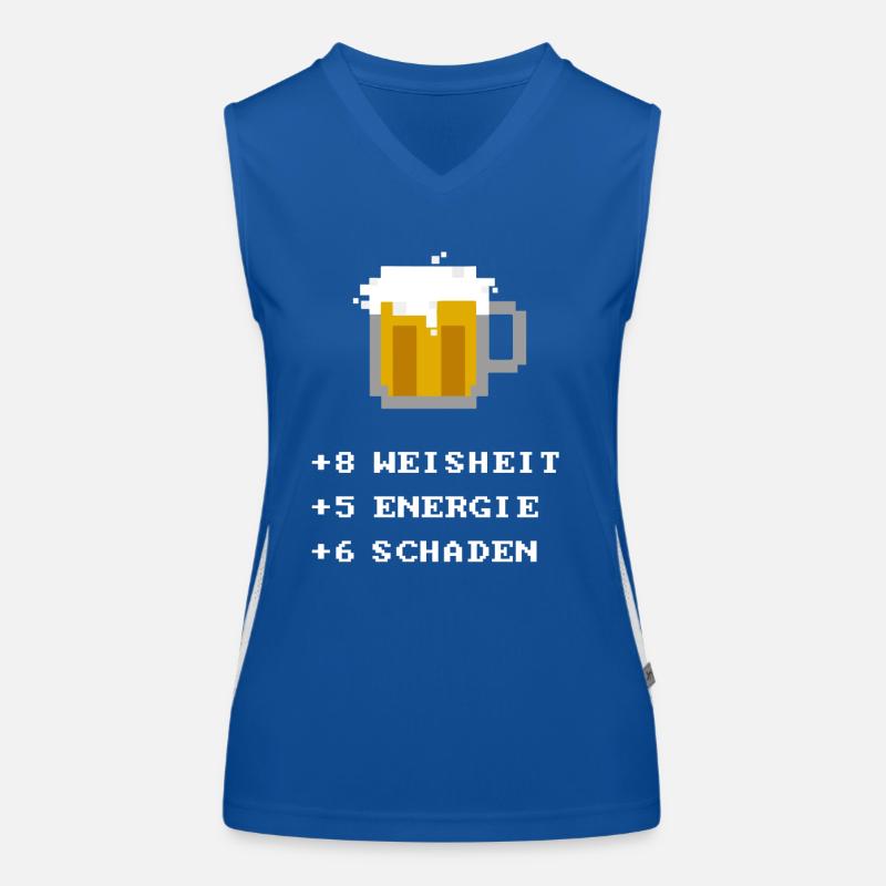 Bier Attribut Funktionelles Kontrast-Tank Top für Frauen