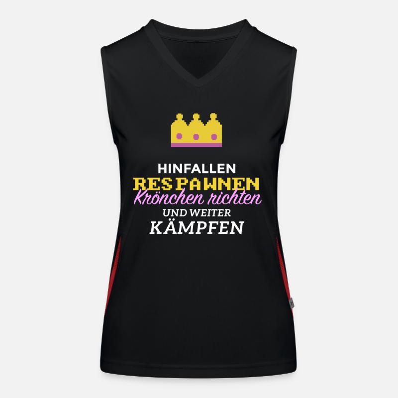 Krönchen richten! Funktionelles Kontrast-Tank Top für Frauen