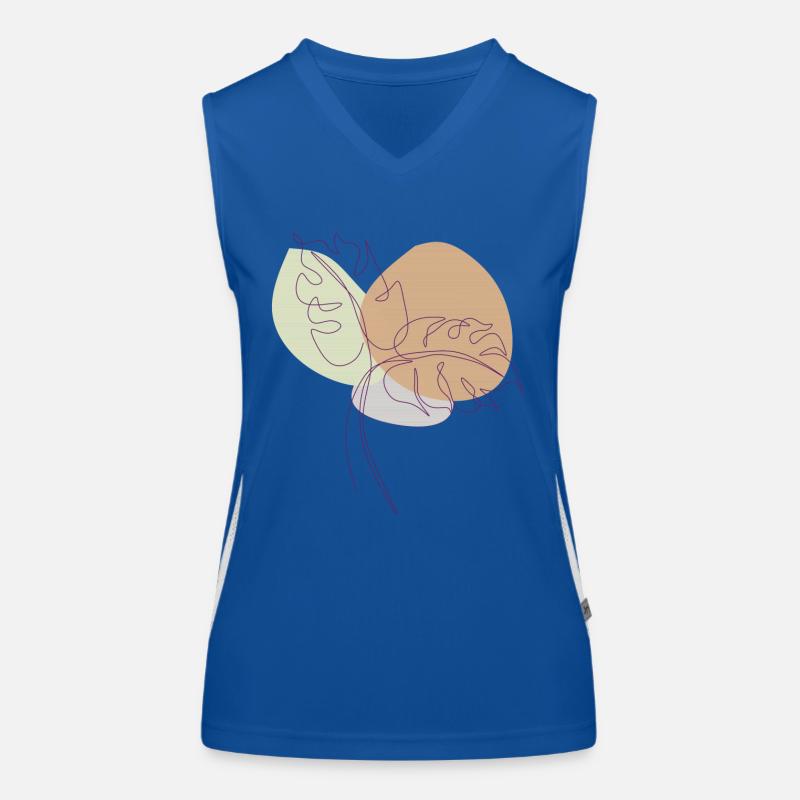 dessin de caoutchouc Débardeur respirant contrasté Femme