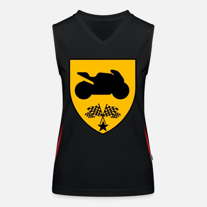 Motorcycle Women's Functional Contrast Tank Top
