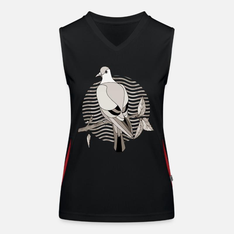 Oiseau Débardeur respirant contrasté Femme