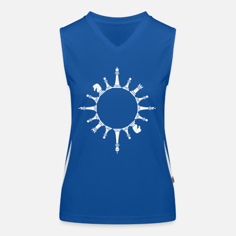 Checkmate Chess Master joue aux échecs Débardeur respirant contrasté Femme