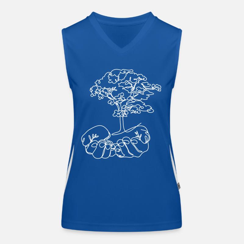 Hands Climate Protection Tree Women's Functional Contrast Tank Top