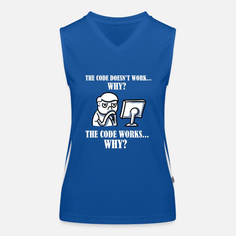 The Code Informatiker Programmierer Computer Admin Funktionelles Kontrast-Tank Top für Frauen