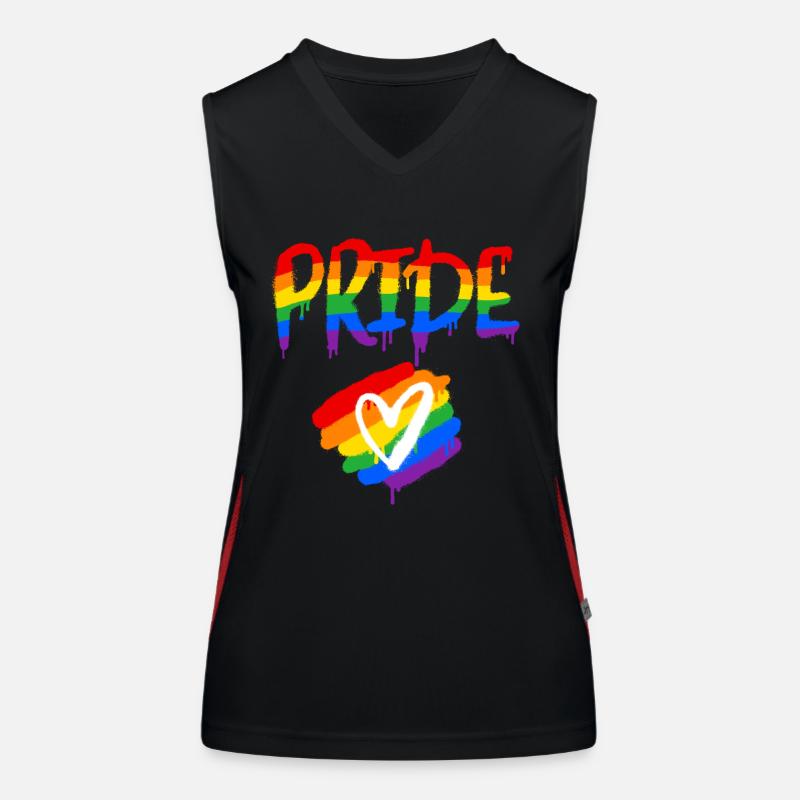 Pride Débardeur respirant contrasté Femme