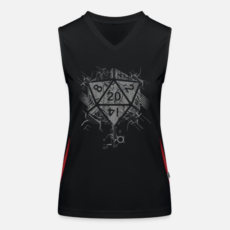 Dark Abstract Prism Women's Functional Contrast Tank Top
