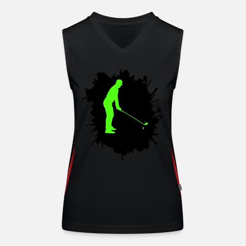 Golf Blobs Women's Functional Contrast Tank Top