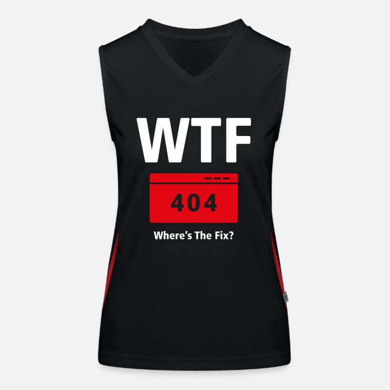 T-shirt WTF - Où est la solution ? (Programmateurs) Débardeur respirant contrasté Femme