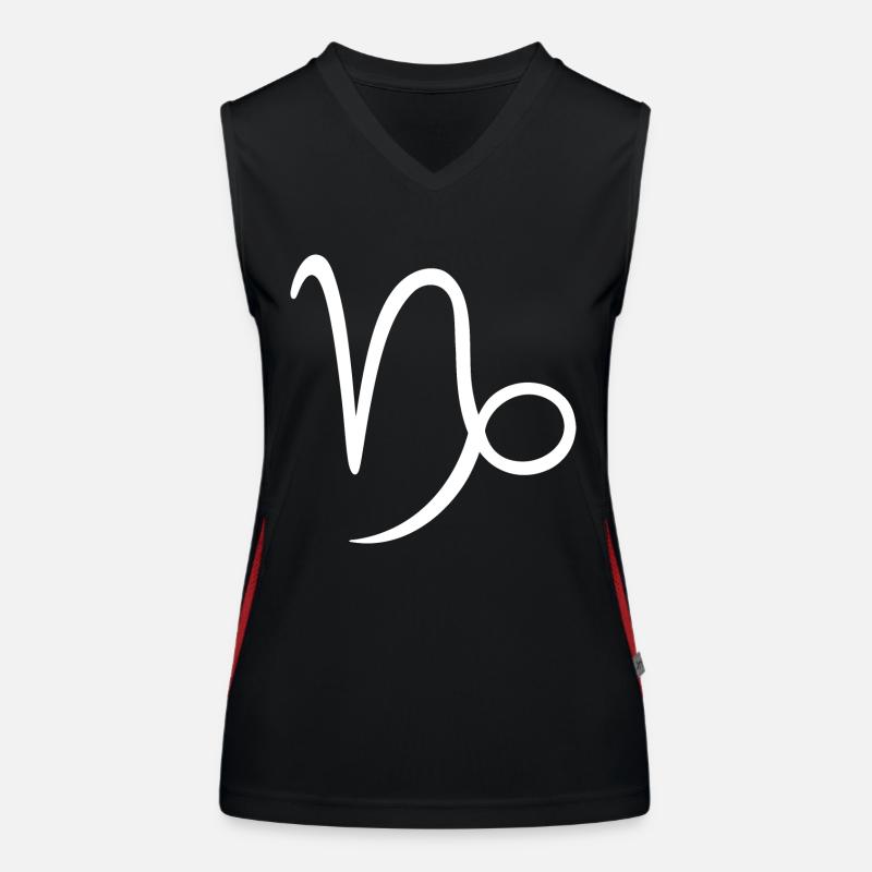 Sternzeichen Steinbock Funktionelles Kontrast-Tank Top für Frauen