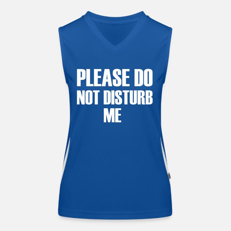 Please do not disturb me Women's Functional Contrast Tank Top