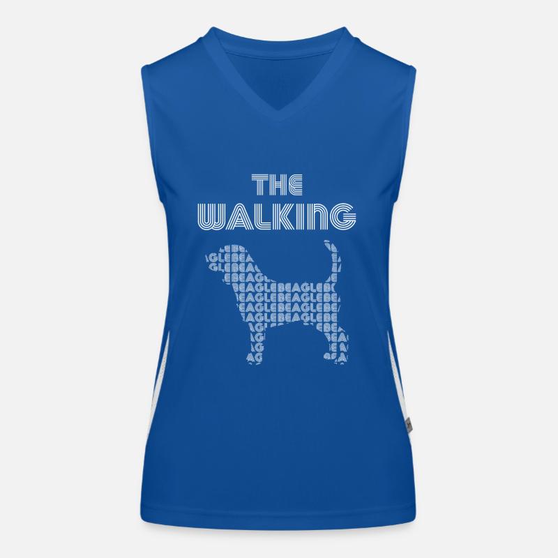 The Walking Dog Beagle Funktionelles Kontrast-Tank Top für Frauen