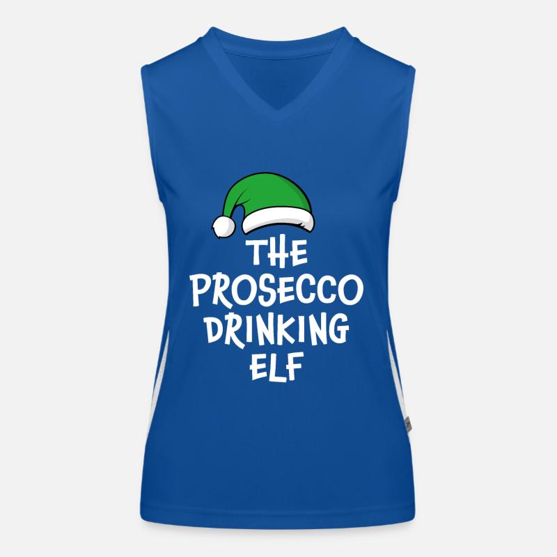 L’elfe buveur de Prosecco Débardeur respirant contrasté Femme