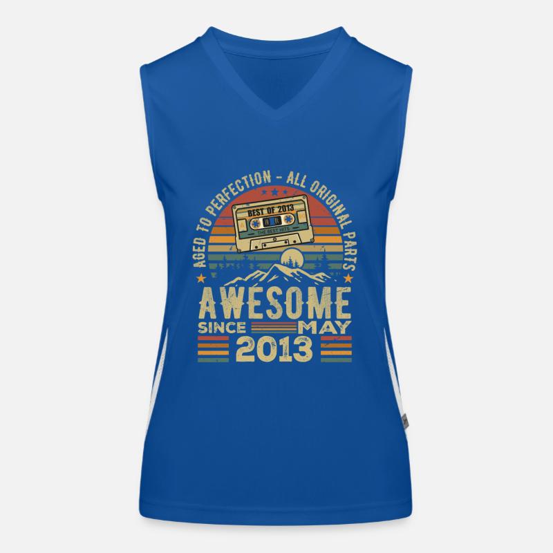 May 2013 Birthday May 2013 Retro Gift Women's Functional Contrast Tank Top