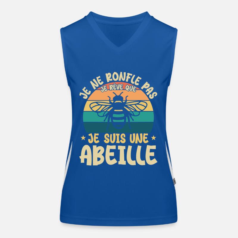 Ich schnarche nicht, ich träume, ich bin eine Biene Funktionelles Kontrast-Tank Top für Frauen