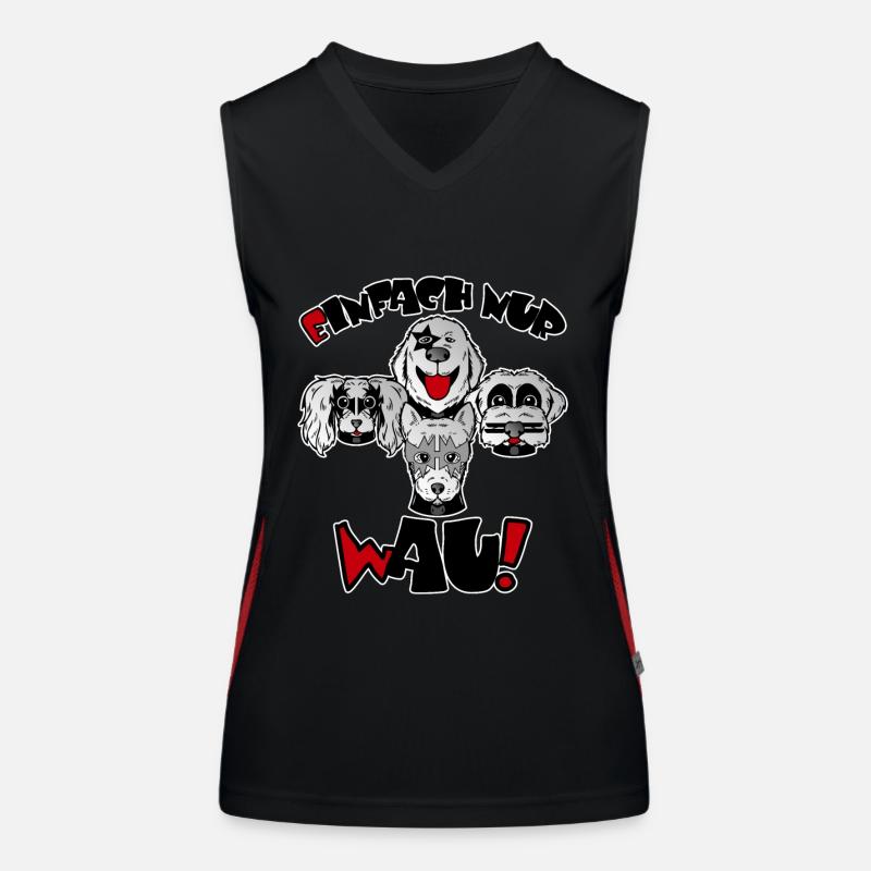 Einfach nur Wau Funktionelles Kontrast-Tank Top für Frauen