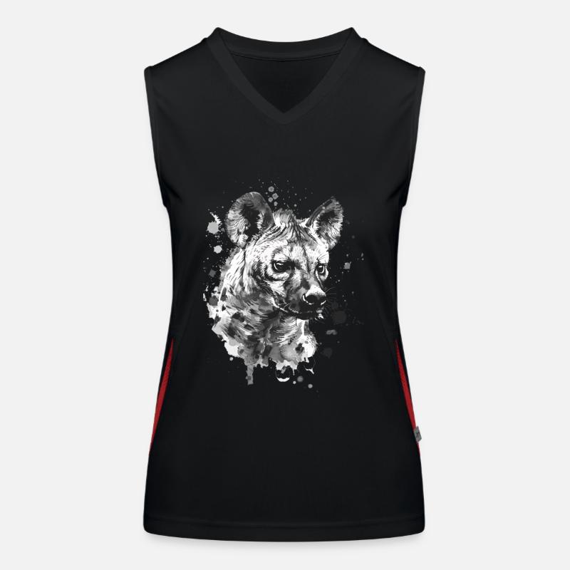 Hyäne Funktionelles Kontrast-Tank Top für Frauen