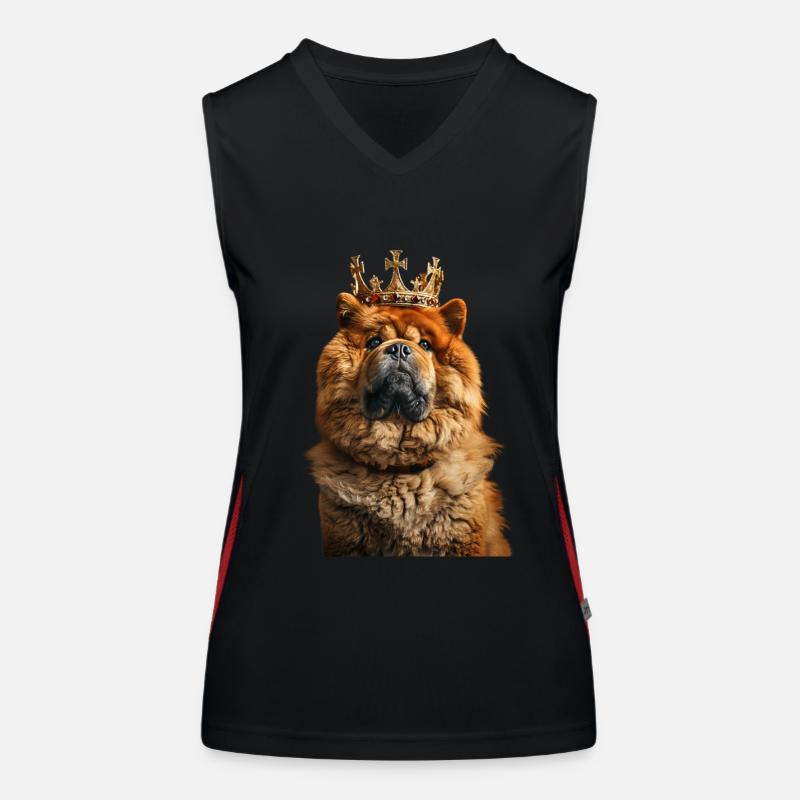 Chow-Chow Funktionelles Kontrast-Tank Top für Frauen