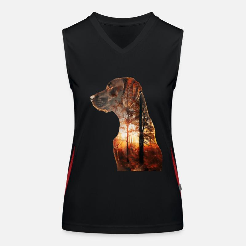 Vizsla Funktionelles Kontrast-Tank Top für Frauen