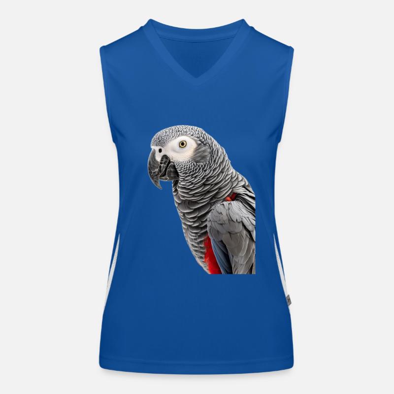 Afrikanisches Grau Funktionelles Kontrast-Tank Top für Frauen