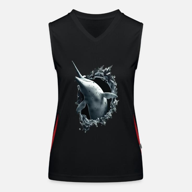 Narwhal Women's Functional Contrast Tank Top