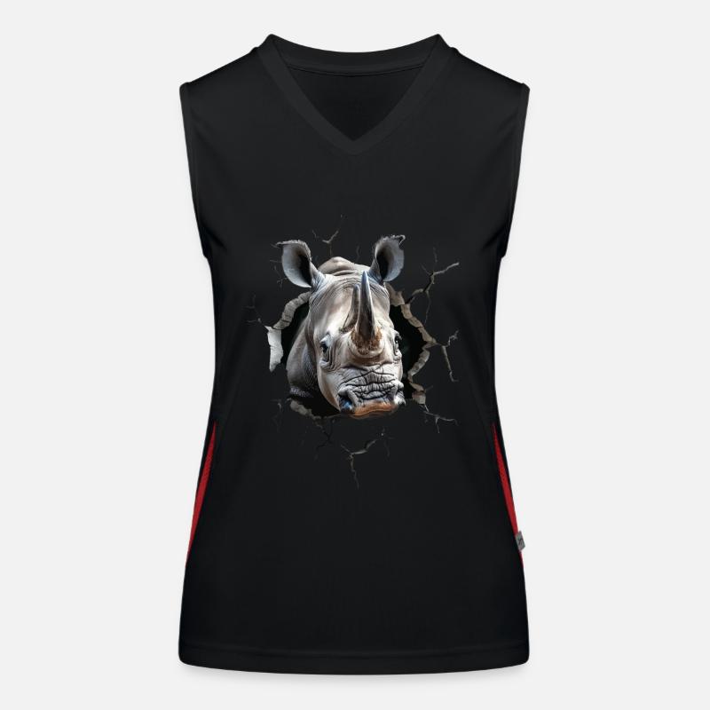 Rhinocéros Débardeur respirant contrasté Femme