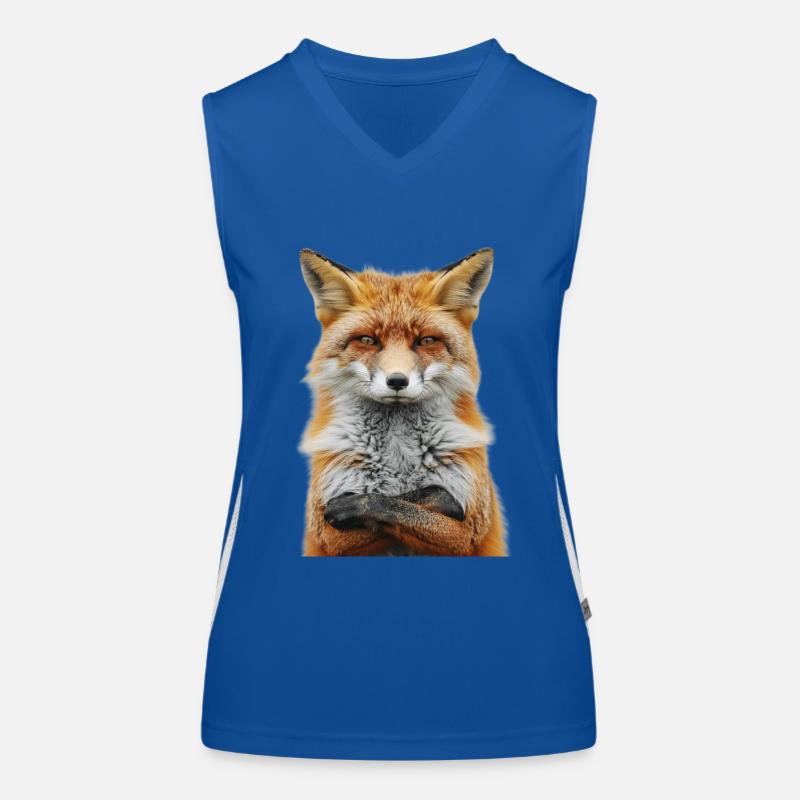 Fuchs Funktionelles Kontrast-Tank Top für Frauen