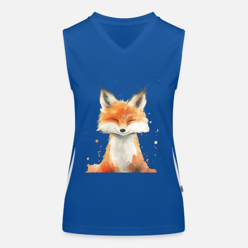 Fuchs Funktionelles Kontrast-Tank Top für Frauen