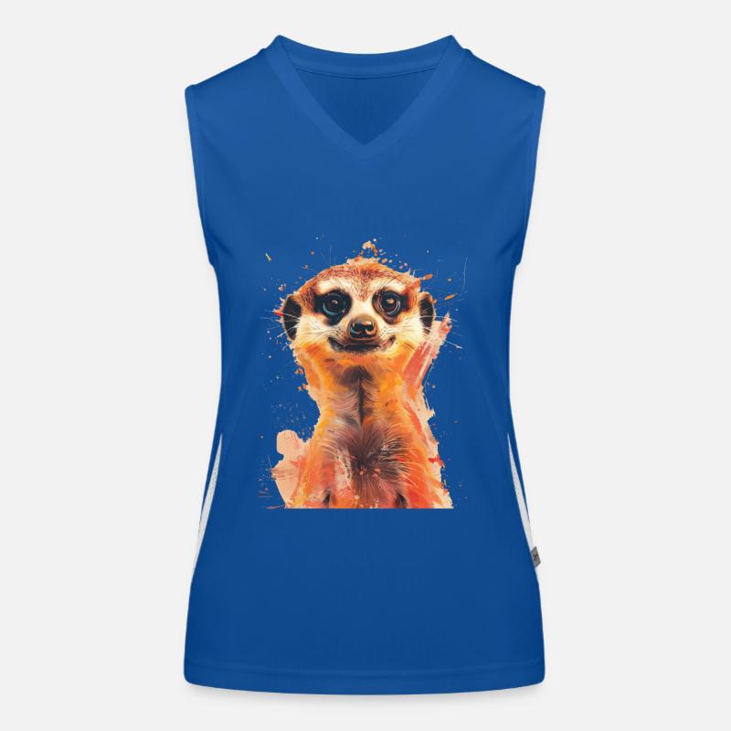 Erdmännchen Funktionelles Kontrast-Tank Top für Frauen