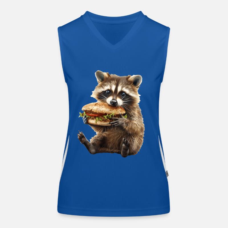 Waschbär Funktionelles Kontrast-Tank Top für Frauen