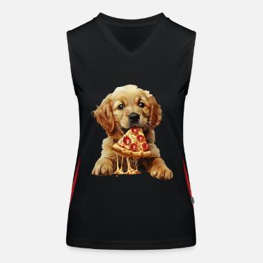 Cane Top sportivo da donna in contrasto cromatico