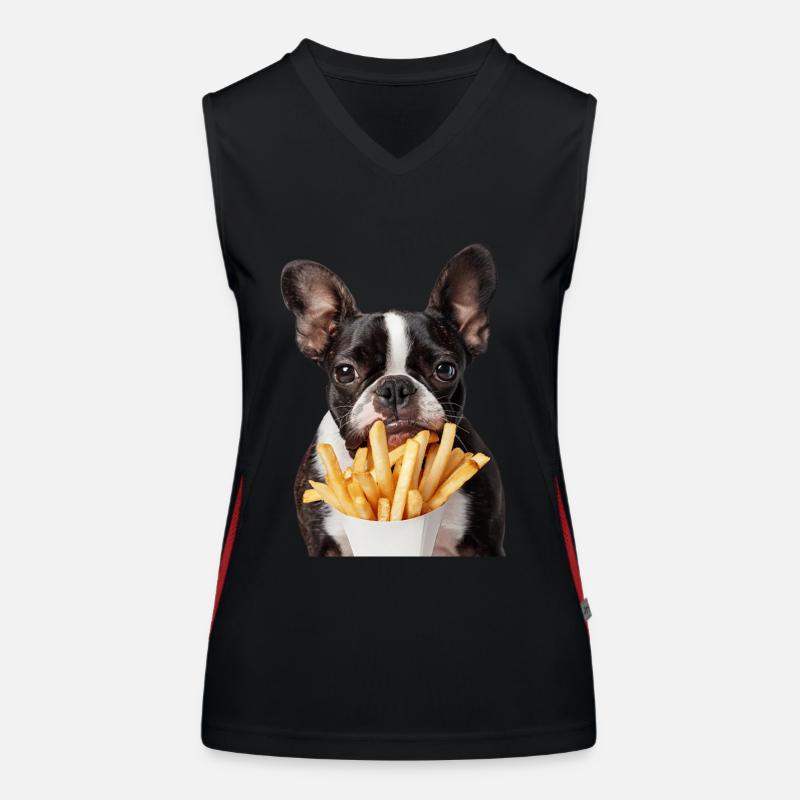 Boston Terrier Women's Functional Contrast Tank Top