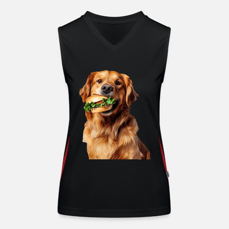 Golden retriever Débardeur respirant contrasté Femme