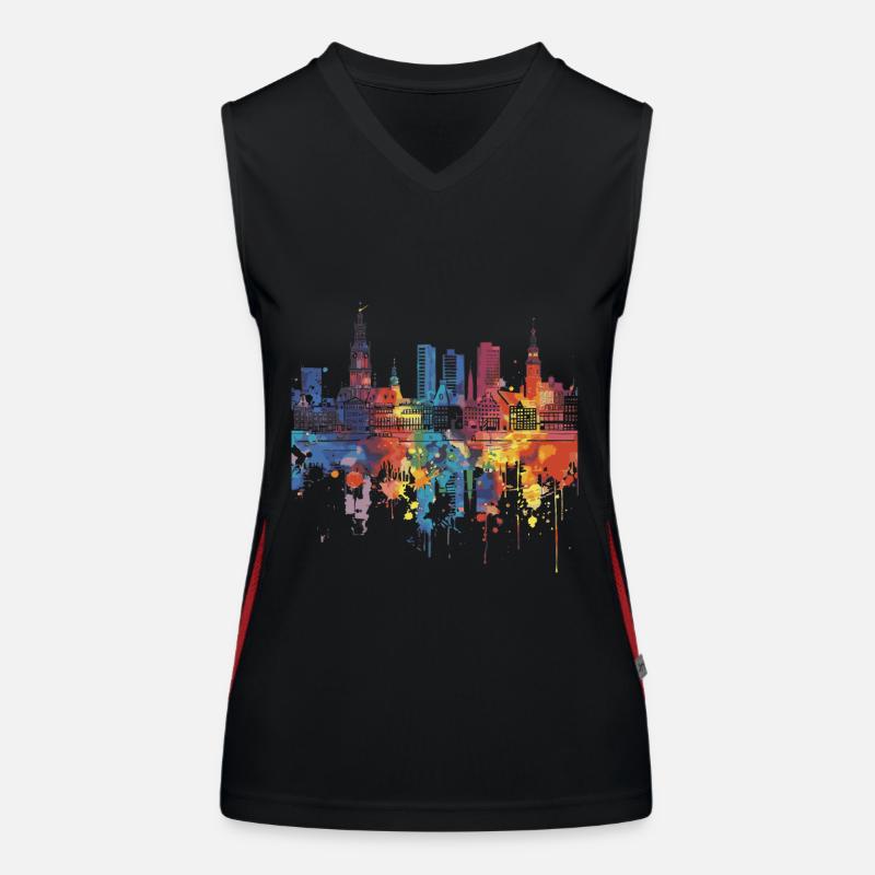 Voorne aan Zee Funktionelles Kontrast-Tank Top für Frauen