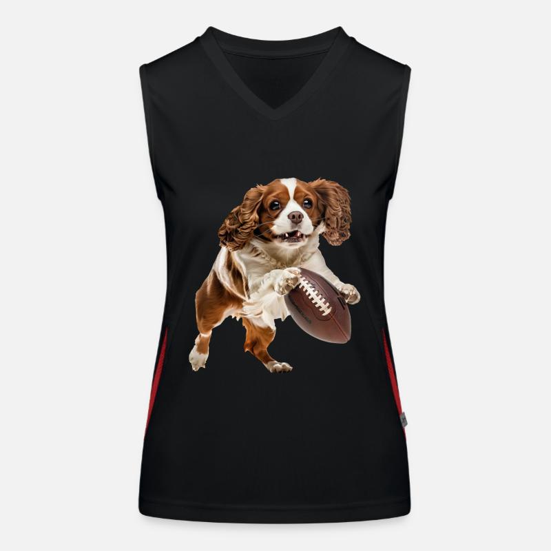 American Pitbull Spaniel Women's Functional Contrast Tank Top